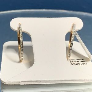 14K Gold Oval Earings